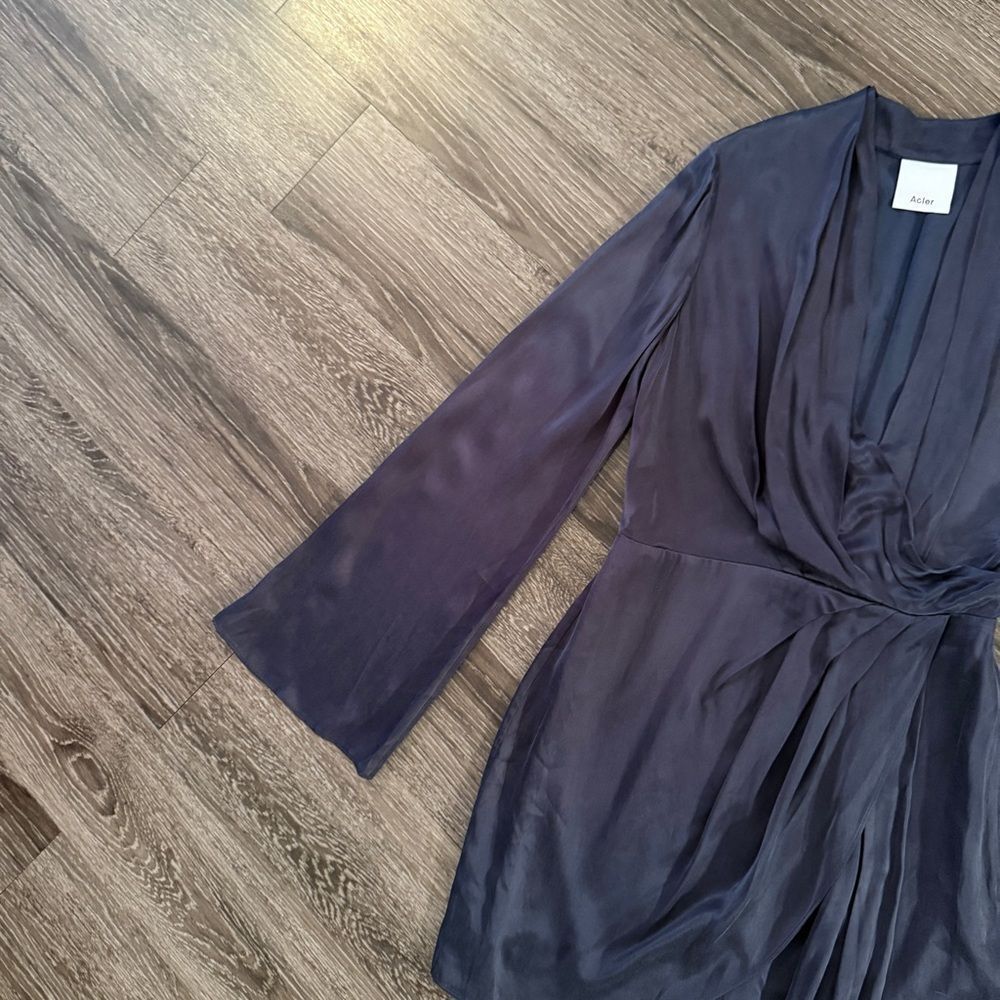 ACLER Martin Flute-sleeve Dress In Midnight - Picture 3 of 11